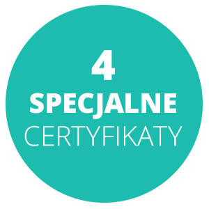 4 specjalne certyfikaty
